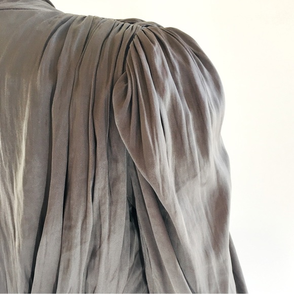 Karen Millen silver grey shawl collar open front designer evening jacket top 6 - Picture 7 of 16